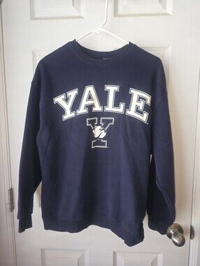 Yale Bulldogs Sweatshirt Womens Small Blue Crewneck NCAA College H&M Divided